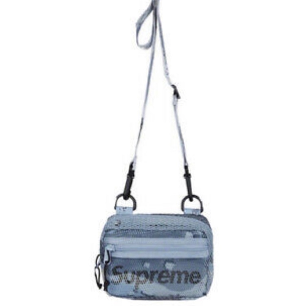 Supreme shoulder bag mesh blue SS20